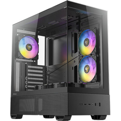 CAJA ANTEC CX705 ARGB MID-TOWER ATX PANORAMICA 270&ordm; 5XVENT 120MM PWM