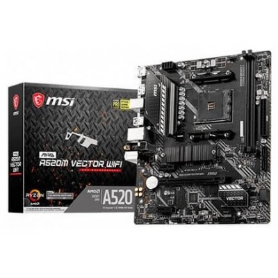 PLACA BASE MSI A520M VECTOR WIFI AM4 MATX 2XDDR4