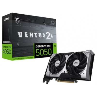 TARJETA GRAFICA MSI RTX 5050 8G VENTUS 2X OC-DI31 TARJETA GRAFICA MSI RTX 5050 8G VENTUS 2X OC