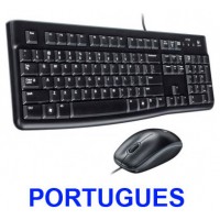 COMBO TECLADO RATON LOGITECH MK120 PORTUGUES LAYOUT NEGRO