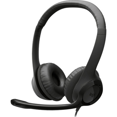 AURICULAR PROFESIONAL LOGITECH H390 USB-C HEADSET BLACK