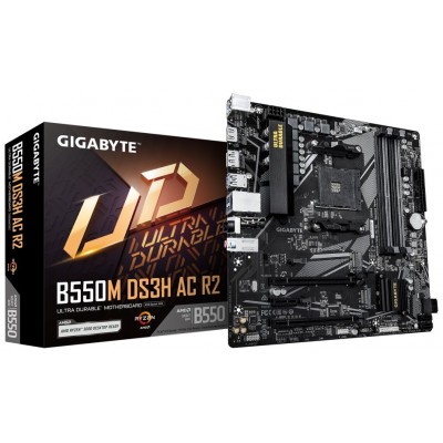 PLACA BASE GIGABYTE B550M DS3H AC R2  AM4 MATX 4XDDR4