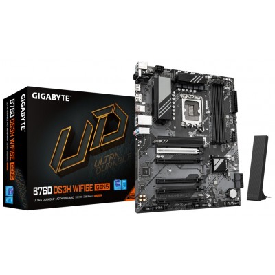 PLACA BASE GIGABYTE B760 DS3H  WIF6E GEN5 1700 AX ATX 4XDDR5-DI27 PLACA BASE GIGABYTE B760 DS3H  WIF6E GEN5 1700 AX ATX 4XDDR5