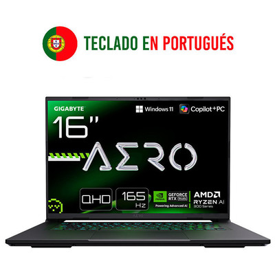 PORTATIL GIGABYTE AERO X16 2WHA3PTC65AH R9-370HX 32GB 1TB RTX5070 16" W11H