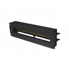 PANEL LANBERG DE DISTRIBUCION DE TENSION 19"" 3U CON RAIL DIN TS-35 NEGRO