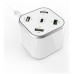 CARGADOR 48W AISENS 5 PUERTOS 3xUSB-A 1xUSB-C 1xUSB QC3.0 BLANCO