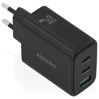 CARGADOR AISENS ASCH-67W3P087-BK-DU2 CARGADOR AISENS ASCH-67W3P087-BK