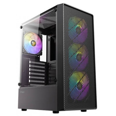 CAJA ANTEC AX26 ARGB ATX NEGRO 4XVENT 120MM 2XUSB SN FUENTE