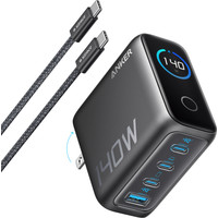 CARGADOR DE PARED ANKER 140W 4 PUERTOS PD 3.1 CON CABLE USB-C NEGRO-20DI CARGADOR DE PARED ANKER 140W 4 PUERTOS PD 3.1 CON CABLE USB-C NEGRO