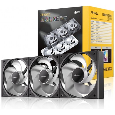 VENTILADOR CAJA ANTEC CONNECT 120 3X VENT REVERSE 120MM RGB NEGRO