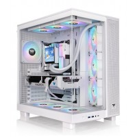 CAJA ATX THERMALTAKE VIEW 380 XL USB CX1 4XVENT120MM ARGB SNOW S/N FUENTE