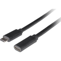 CABLE LANBERG USB-C 3.1 MACHO/HEMBRA 0.5M NEGRO