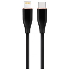 CABLE DE CARGA Y DATOS GEMBIRD USB TIPO-C A 8 PINES DE SILICONA PREMIUM 1,5M BK