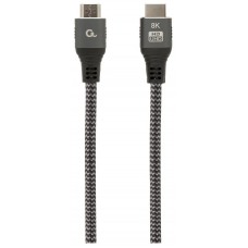 CABLE TRENZADO HDMI 2.1 8K 60HZ GEMBIRD SELECT PLUS SERIES CON ETHERNET 2M NEGRO