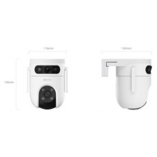 EZVIZ CAMARA VIGILANCIA H9C EXT LENTE DUAL 3K+3K VISION NOCT COLOR 360 WIFI WH