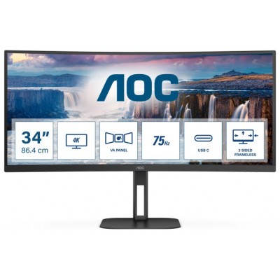 MONITOR AOC CU34V5C BK