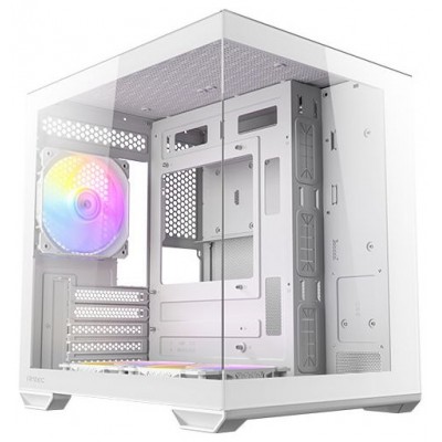 CAJA ANTEC CX60M ARGB MATX BLANCO 2XVENT REV 120 MM 1X120MM 2XUSB SN FUENTE