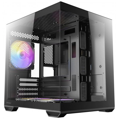 CAJA ANTEC CX60M ARGB MATX NEGRO 2XVENT REV 120 MM 1X120MM 2XUSB SN FUENTE