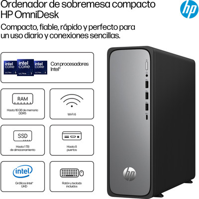 PC HP OMNIDESK SLIM S03-0020NS i3-14100 8GB 512GB FDOS-DI74 PC HP OMNIDESK SLIM S03-0020NS i3-14100 8GB 512GB FDOS