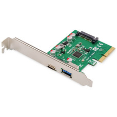 DIGITUS TARJETA PCIE USB TYPE-C + USB-A-DI5 DIGITUS TARJETA PCIE USB TYPE-C + USB-A