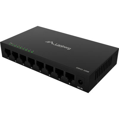 SWITCH LANBERG 8 PTOS 1GB/S GIGABIT ETHERNET DESKTOP 12V SIN GESTION-DI4 SWITCH LANBERG 8 PTOS 1GB/S GIGABIT ETHERNET DESKTOP 12V SIN GESTION