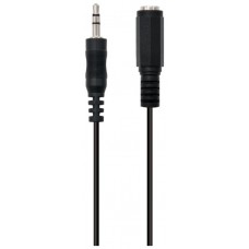 CABLE DE AUDIO ESTEREO DE 3,5 MM M A 3,5 MM F DE 2,0 METROS