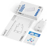 CARGADOR MOVIL EWENT EW1310 USB-C PD 20W GAN BLANCO
