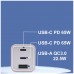 CARGADOR MOVIL EWENT CARGA RAPIDA PUERTOS 2 USB-C Y 1 USB-A 65W BLANCO