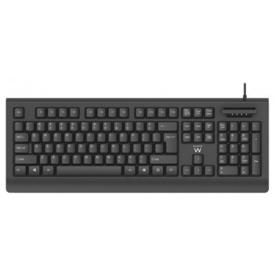 TECLADO EWENT CON LECTOR DNI QWERTY ES