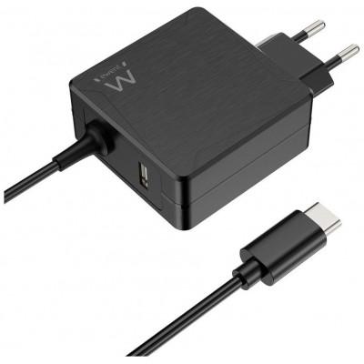 CARGADOR PORTATIL EWENT USB C 65W PUERTO ADICIONAL USB A