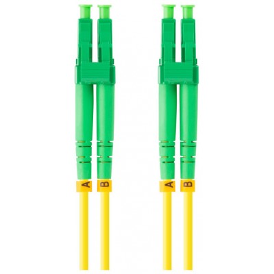 CABLE DE FIBRAOPTICA LANBERG 5M MONO LC/APC-LC/APC DUPLEX G657A1 LSZH AMARILL