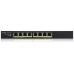 SWITCH ZYXEL GS1915-8EP 8-PORT GBE POECPNTSMART HYBRID MODE SWITCH