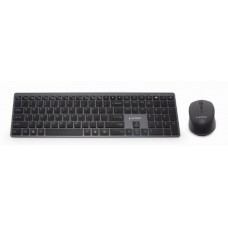 KIT INALAMBRICO TECLADO RATON RETROILUMINADO PRO BUSINESS SLIM DISEÑO ES NEGRO