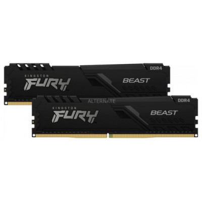 DDR4 KINGSTON 2x 32GB 3200 FURY BEAST NEGRO