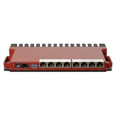 SWITCH MIKROTIK L009UIGS-RM SWITCH 8 PUERTOS GIGABIT 1 PUERTO SFP