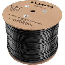 BOBINA CABLE DE RED LANBERG EXTERIOR SFTP RJ45 CAT.7 SOLIDO CU 305M NEGRO FLUKE PASSED-DI112 BOBINA CABLE DE RED LANBERG EXTERIOR SFTP RJ45 CAT.7 SOLIDO CU 305M NEGRO FLUKE PASSED