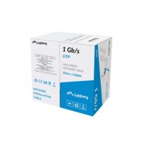 BOBINA CABLE RED LANBERG UTP RJ45 1GB/S SOLIDO CCA AWG23 305M AZUL-21DI BOBINA CABLE RED LANBERG UTP RJ45 1GB/S SOLIDO CCA AWG23 305M AZUL
