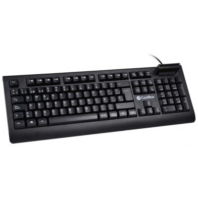 TECLADO COOLBOX LECTOR DNIe 4.0 USB NEGRO