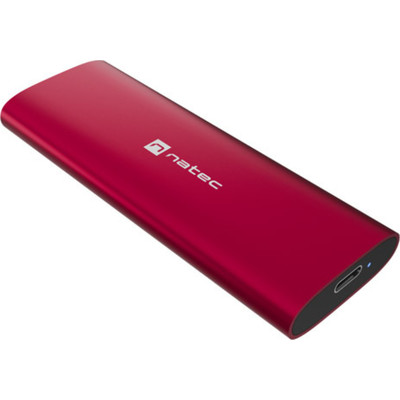 CARCASA SSD NATEC RHINO M.2 NVME LITE USB-C 3.2 GEN 2 ROJO RUBI