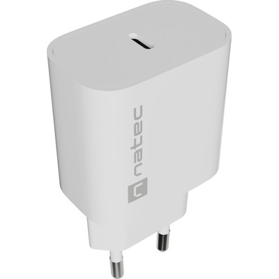 CARGADOR NATEC RIBERA 20W 1XUSB-C PD3.0 BLANCO-DI1 CARGADOR NATEC RIBERA 20W 1XUSB-C PD3.0 BLANCO