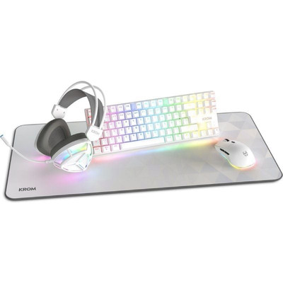 PACK KROM 4 EN 1 RGB KLASS GAMING COMBO BLANCO