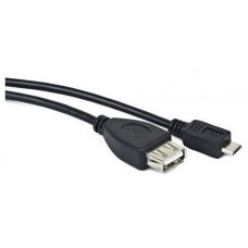 CABLE USB LANBERG MICRO M A USB-A F 2.0 OTG NEGRO 15CM OEM