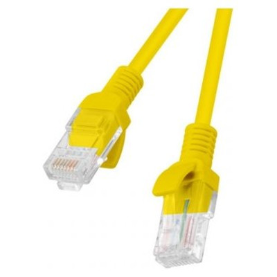 CABLE RED LANBERG LATIGUILLO CAT.6 UTP 20M AMARILLO FLUKE PASSED