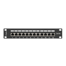 PATCH PANEL LANBERG 12 PUERTOS 1U 10" CAT.5E BLINDADO NEGRO-DI5 PATCH PANEL LANBERG 12 PUERTOS 1U 10" CAT.5E BLINDADO NEGRO