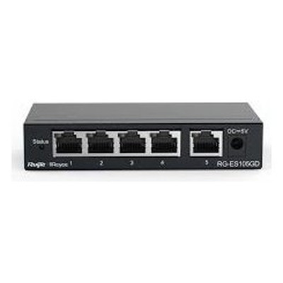 RUIJIE REYEE RG-ES105GD 5-PORT GIGABIT DESKTOP SWITCH METAL CASE