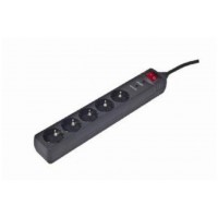 PROTECTOR CONTRA SOBRETENSIONES GEMBIRD 5 ENCHUFES 4,5 M NEGRO