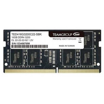 DDR4 TEAMGROUP ELITE SODIMM 16GB 3200 NEGRO