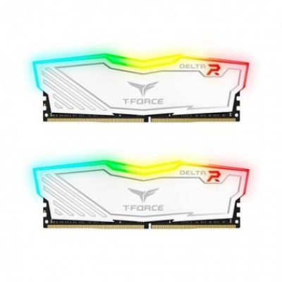 DDR4 TEAMGROUP T-FORCE DELTA RGB 8GB X2 3200 BLANCO