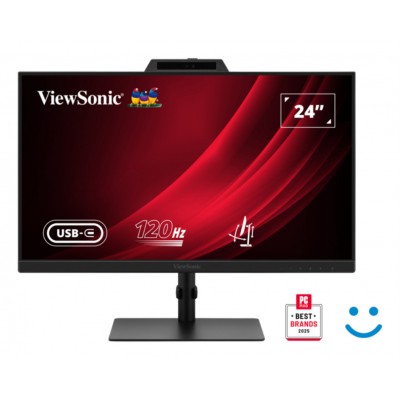 MONITOR VIEWSONIC 24" VG2441V FHD 120Hz IPS HDMI DDP WCAM USB USB-C MULTI AJUST-DI25 MONITOR VIEWSONIC 24" VG2441V FHD 120Hz IPS HDMI DDP WCAM USB USB-C MULTI AJUST