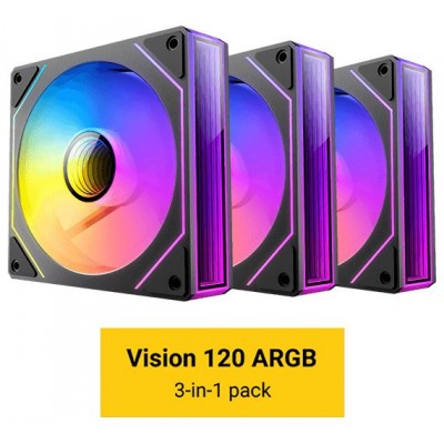 VENTILADOR CPU ANTEC VISION ARGB 3X VENT 120MM RGB NEGRO